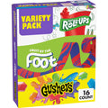 Fruit Roll-Ups, Fruit by the Foot and Gushers Fruit Flavored Snacks Variety Pack, Gluten Free, 16 Pouches, 10.2 oz Variety Pack 16 Count (Pack of 1)