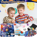10 Pack Galaxy Bath Bombs for Kids with Surprise Toys Inside Organic Bubble Bath Bombs with Solar System Gemstones Easter Christmas Birthday Gift