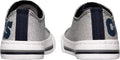 FOCO Womens NFL Team Logo Ladies Fashion Glitter Low Top Canvas Sneakers Shoes Dallas Cowboys 7 Glitter
