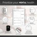 Mental Health Journal for Men | Daily Gratitude, Self Care, Intentions, Affirmations and Nutrition | A5 Mono