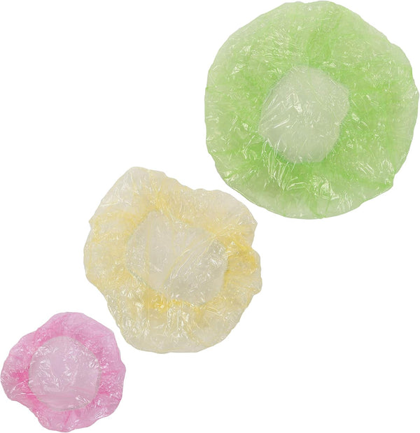 Elastic Food Covers, Plastic Kitchen Storage Lids for Meal Prep - Set of 24