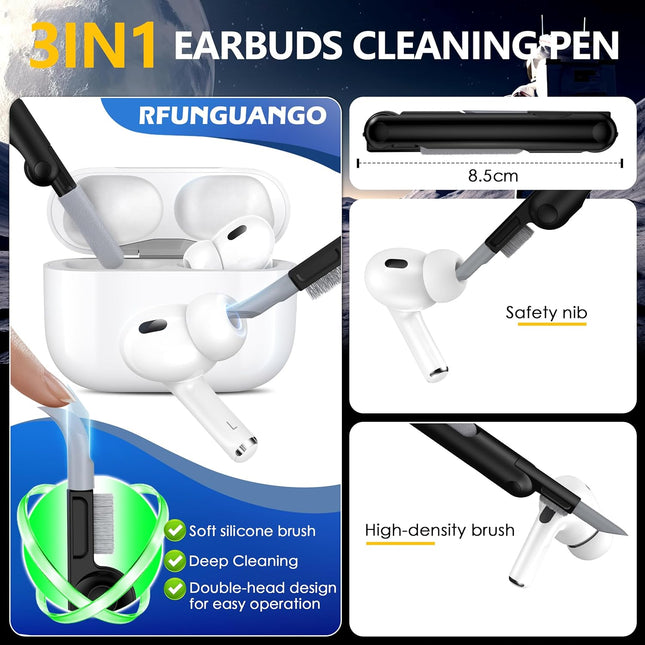 RFUNGUANGO for Airpods Pro 2Nd Generation Protective Case, 2024 New Space-Themed Protective Case. Compatible with Airpod