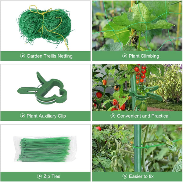 55" H x 36" W Cucumber Trellis for Raised Bed Garden, Cucumber Trelli for Climbing Plants Outdoor，A-Frame Vegetable Grow Supports, Tomato Plant