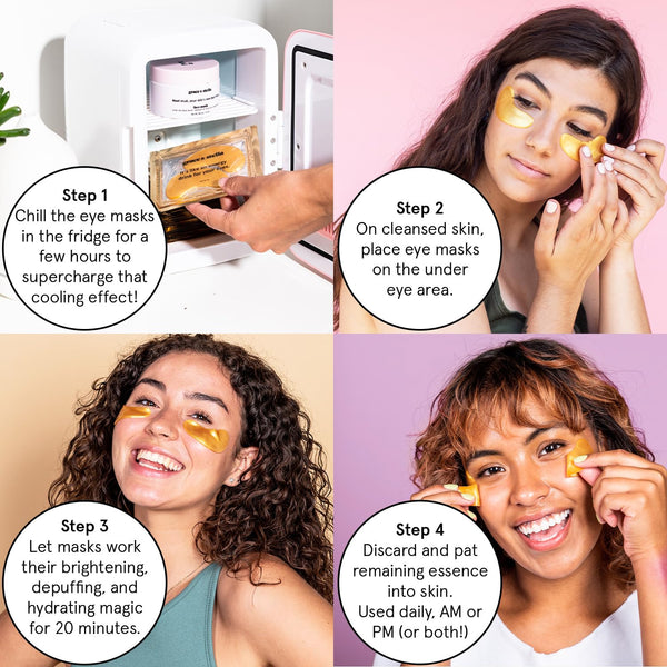 Grace & Stella under Eye Patches (12 Pairs) - Birthday Gifts for Women - Travel Essentials - Eye Masks for Puffy Eyes and Dark Circles -