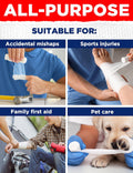 24 Gauze Rolls - 4" x 4.1yd - Soft and Breathable Rolled Gauze - Latex-Free Premium Individually Wrapped Bandages with Bonus Tape - First Aid