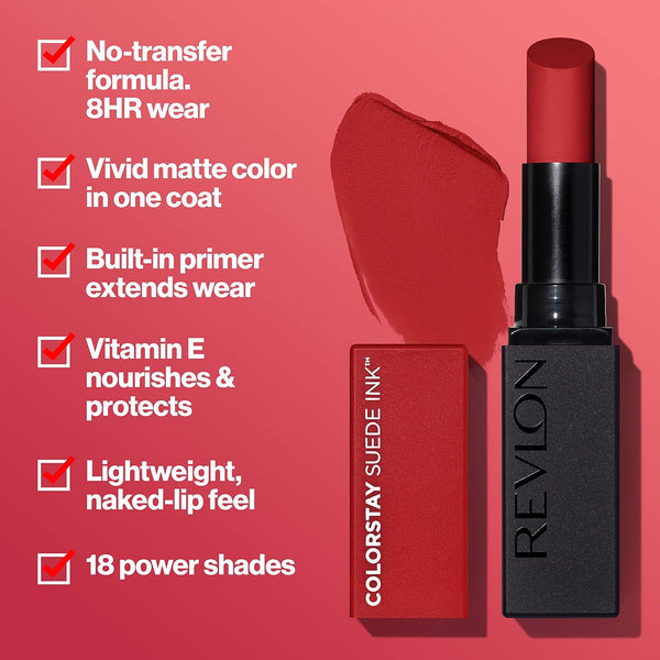 Revlon ColorStay Suede Ink Lipstick, 003 Want It All, 0.09 oz 003 Want it All 0.09 Ounce (Pack of 1)