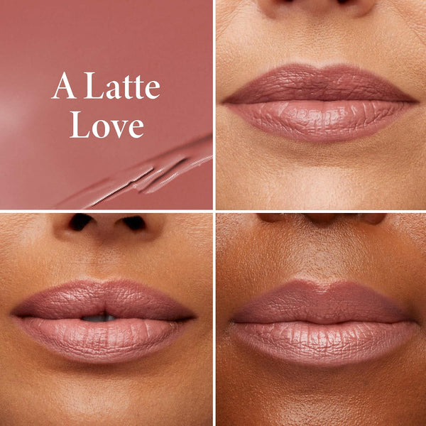 LAURA GELLER NEW YORK Jelly Balm Tinted Lip Balm – A Latte Love – Hydrating Lip Color with Shine Finish – Squalane & Vitamin E – Buildable Sheer