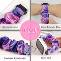 6 Pack Scrunchie Band Compatible with Cosmo JrTrack 5/4/3/2 SE/2/JrTrack & Gizmo Watch Adventrue 3 3 2 1/Gabb Watch 3e 3 2 1/SyncUP Watch Band,