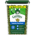 Greenies Feline Natural Dental Cat Treats, Tempting Tuna Flavor, 9.75 oz | veterinarian-recommended, 36% less tartar in 28 days, cleans to