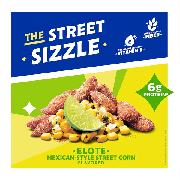 Blue Diamond Almonds Elote Street Corn Flavored Snack Nuts, 6 oz, Pack of 1 Elote Mexican Street Corn 6 Ounce (Pack of 1)