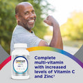 Centrum Minis Silver Multivitamin for Men 50 Plus, Multivitamin/Multimineral Supplement, Vitamin D3, B-Vitamins and Zinc, Non-GMO Ingredients,