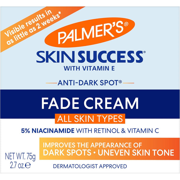 Palmer's Skin Success Anti-Dark Spot Fade Cream with Vitamin E and Niacinamide, for All Skin Types 2.7 Ounce