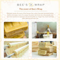 Bee'S Wrap Vegan Beeswax Wraps for Food - Assorted 7 Pack (2S, 2M, 2L, & 1 Bread) Made in USA Reusable & Organic Food Wraps & Bowl Covers -