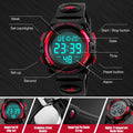 cofuo Kids Digital Watch for Boys Girls, Boys Watches Ages 3-17,Sport Outdoor Watch for Kid, 50M Waterproof Analog Multifunctional Chronograph LED