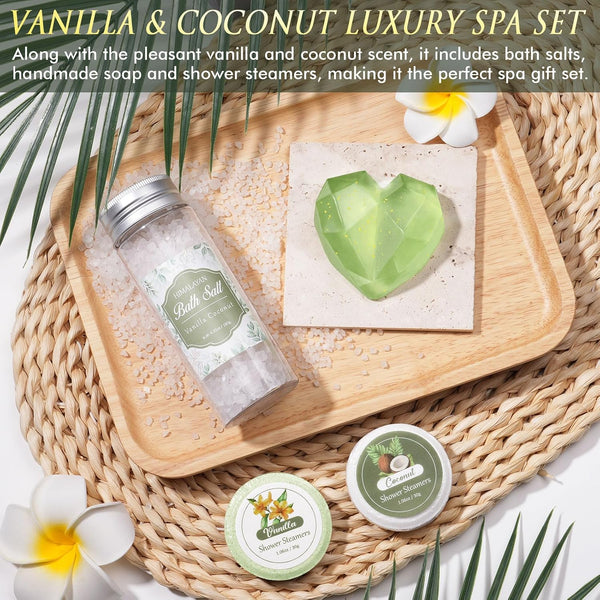 Christmas Birthday Gifts for Women Self Care Gift, Get Well Soon Gift Baskets Relaxing Spa Care Package for Women with Blanket, Unique Gift