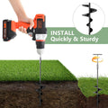 Phopich 18''/30" Long Ground Anchor, Heavy Duty Earth Anchors Ground Anchors Screw in Kit with T-Handle Hex Wrench for Camping Tent, Swing Sets,