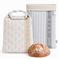 Nectar & Nest Reusable Bread Bags for Homemade Bread (2 Pack) - XL Cotton Beeswax Bags, Sourdough Bag, Beeswax Bag, Sourdough Storage