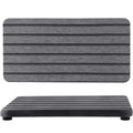 NiuYichee 2 PCS Water Absorbent diatomite Coasters, 7.1" x 3.5" Water Absorbing Stone Tray for Sink, Stone Drying mat for Kitchen Counter, Stone