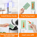 Mosalogic Fruit Fly Traps for Indoors Gnat Trap for House Indoor-600 Sqft Protection Area UV Fly Insect Trapper for Fruit Flies?Gnat?Mosquito?And