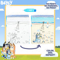 Horizon Group USA Bluey Aqua Art - Reusable Water Reveal Activity Pages with Water Pen for No-Mess Drawing and Coloring