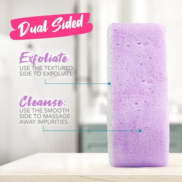 Spongeables Anti Cellulite Body Wash in a 20+ Wash Sponge, Lavender, 1 Count Lavender 1 Count (Pack of 1)
