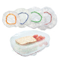 Culinary Elements Reusable Bowl Covers, Fits Small Bowls,12-Pack, 4 Sizes with Elastic, BPA-Free Plastic Food Storage Lids for Leftovers, Snacks &
