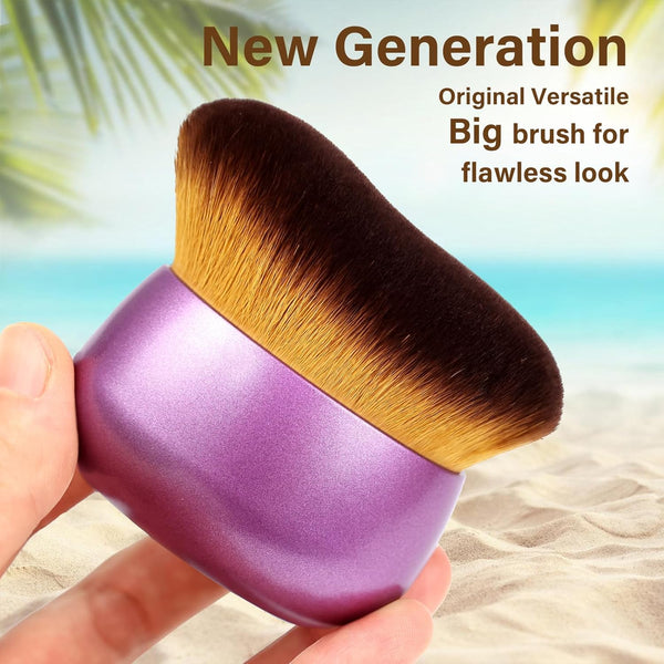 Extra Large Body Makeup Brush for Self Tanner, Leg Makeup &Bronzer Blend,75 Mm Wide-Headed Kabuki Brush Provides More Even &Pretty Application,