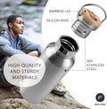 Bambaw Insulated Water Bottle 24Oz | Stainless Steel Water Bottle | Insulated Water Bottles | Travel Water Bottle | Metal Water Bottle | Large