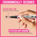 iMethod Curved Eyebrow Pen - 2-in-1 Dual-Ended Eyebrow Pencil with Curved Tip and Precise Brush-Tip, Microblading Pen for Natural Hair-Like Brows,