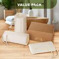 5 Inch Natural Loofah Sponge Exfoliating Body Scrubber 1 Count (Pack of 3)