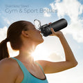SIPX™ 18 oz Premium Stainless Steel Water Bottle with Straw Lid – Triple Insulated, Leakproof, BPA-Free – Slim, Durable Bottle for School, Gym,