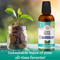 GuruNanda Farmed Mint Oil Pulling Mouthwash for Complete Oral Hygiene, 7 Essential Oils & Vitamins for Happy Teeth & Gums & Fresh Breath,