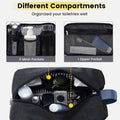 Vorspack Water Resistant Travel Toiletry Bag for Men - Black&Blue Black&Blue Medium