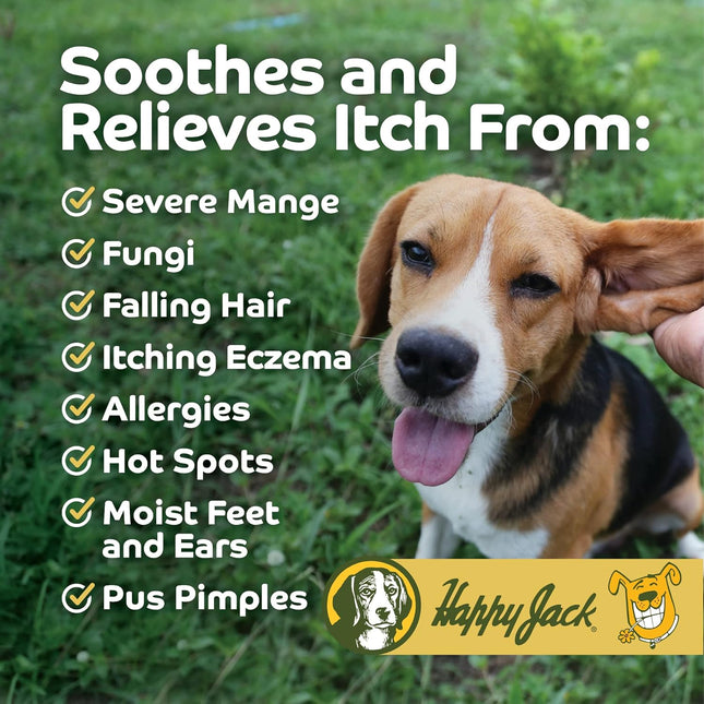 HAPPY JACK Mange Medicine & Treatment for Dogs & Horses - Brings Soothing Itch R