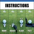 Putting Alignment Aid Tool - Golf Ball Marker - Rotate to Aim - Golf Gift Accessory for Men & Women Golfers - USGA Compliant 1