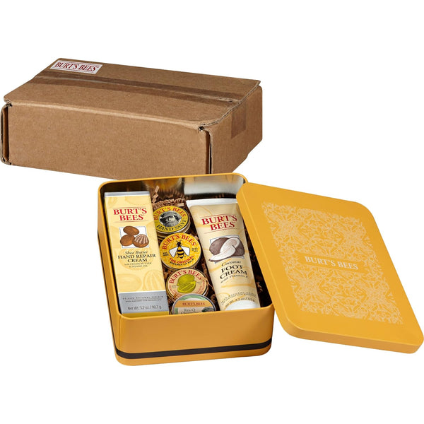 Burt'S Bees Gifts Ideas - Classics Set, 6 Products in Giftable Tin Ã¢ÂÂ Cuticle Cream, Hand Salve, Lip Balm, Res-Q Ointment, Hand Repair and