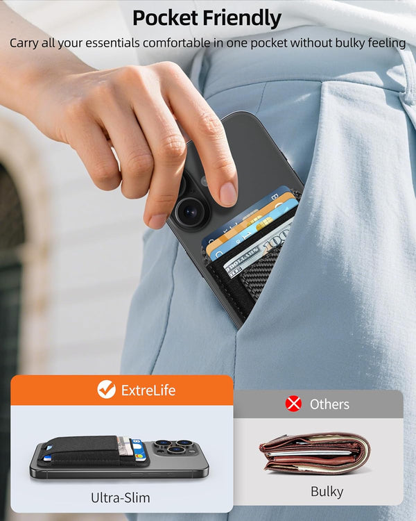 for Magsafe Wallet, Strongest Magnetic Wallet, for iPhone Walle t Magsafe with 2 Card Slots, Magnetic Card Holder for iPhone 17/16/15/14/13/12
