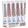 Globe Clotrimazole Antifungal Cream 1% USP (1 oz), Anti Fungal Treatment, Relieves Itching, Burning, Cracking and Scaling Associated Athletes