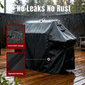 SHINESTAR Grill Cover for Outdoor Grill, Fits Weber Spirit 200/300 & Spirit II Gas Grill 600D Oxford Heavy Duty Waterproof BBQ Covers, Triple Lock