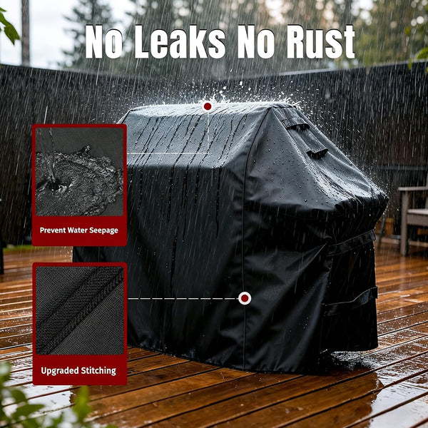 SHINESTAR Grill Cover for Outdoor Grill, Fits Weber Spirit 200/300 & Spirit II Gas Grill 600D Oxford Heavy Duty Waterproof BBQ Covers, Triple Lock