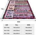 Bonus Daughter Gifts Blanket, Step Daughter Birthday Gifts from Stepmom Stepdad, Mothers Day for Stepdaughter Throw Blankets 50" x 60" Bonus