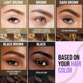 Imethod Eyebrow Pen and Eyebrow Gel - Eyebrow Pencils for Women with 4-Fork-Tip & Brow Gel Clear, Magical 2-In-1 Dual-Ended Brow Pen for