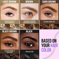 iMethod Eyebrow Pen and Eyebrow Gel - Eyebrow Pencils for Women with 4-Fork-Tip & Brow Gel Clear, Magical 2-in-1 Dual-Ended Brow Pen for