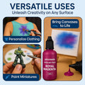 Airbrush Paint, 30 Water-Based, Quick-Drying Colors for Artists & Beginners, Ideal for Wood, Ceramic, Paper, Plaster, Canvas, Plastic (30