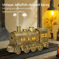 Diffuserlove Essential Oil Diffuser 300ML Train Cool Mist Humidifier Quiet Aromatherapy Diffuser with Night Light for Bedroom Desk Copper