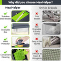 MealHelper 12-in-1 Vegetable Chopper, 7 Blade Veggie Chopper, Practical Food Chopper with Container, Cheese Grater, Home Essentials & Kitchen