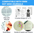 Ultimate Productivity Stencils & Stickers - X20 Sheets of Planner Stickers, X6 Stencils - Calendars, to Do Lists, Habit Trackers, Goals -
