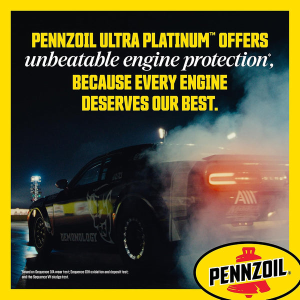 Pennzoil Ultra Platinum Full Synthetic 0W-40 Motor Oil, 1 Quart (6 Pack) 1 Quart 6 Pack 0W-40