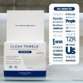 Clean Skin Club Clean Towels XL®, 100% USDA Biobased Face Towel, Disposable Face Towelette, Eczema Association Accepted, Makeup Remover Dry Wipes,