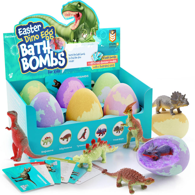 Dino Egg Bath Bombs for Kids - Kid Baths Bomb with Surprise inside - Dinosaur To